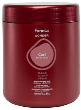 Fanola Wonder Curl Maschera Capelli Ricci e Ondulati,1000ml