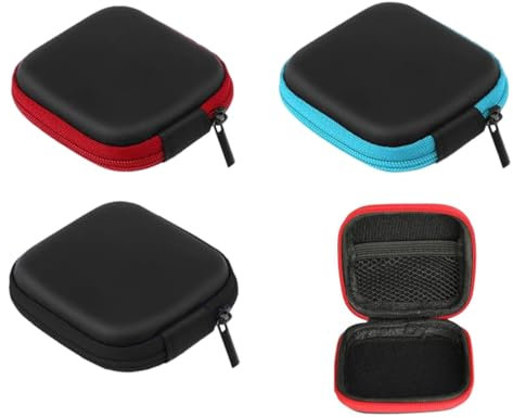 3-pack mini étui de rangement pour casque, étui de protection pour casque, boîte de rangement, étui de rangement pour casque portable, sac à main multifonctionnel