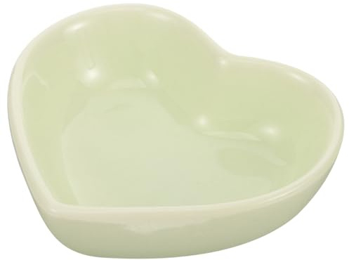 Sosoport Gamelle Céramique de Cœur pour Petits Animaux, Bol Anti-Renversement, Taille Moyenne, Alimentation Hamster et Rongeurs, Accessoire Cage, Usage Quotidien