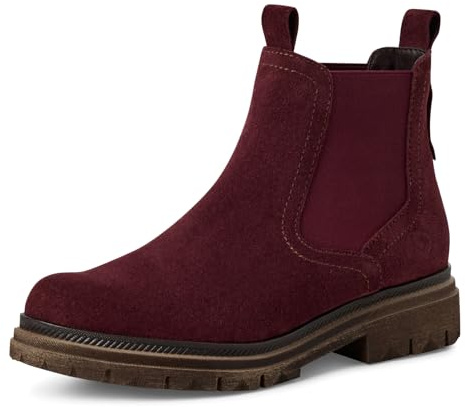 Tamaris Bottines Chelsea pour femme 1-25407-45 Bordeaux, taille 40 EU, bordeaux, 40 EU