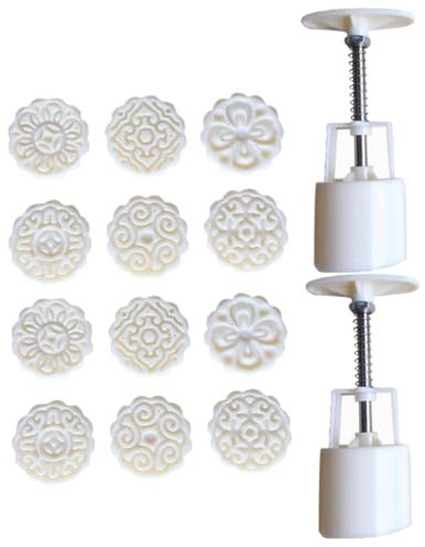 Cabilock Formpresse 2 Sätze Runder Formen 50–100 g Fassungsvermögen Handdruck-backwerkzeug für Hotel-party-dekorationen