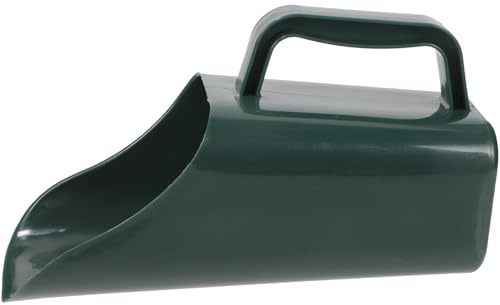 Healifty Pala Multifuncional de Plástico para Jardinería, Tamaño Grande, Color Verde Militar, para Trasplante y Tamizado de Tierra en Macetas y Bonsáis, Herramienta Ligera Reutilizable