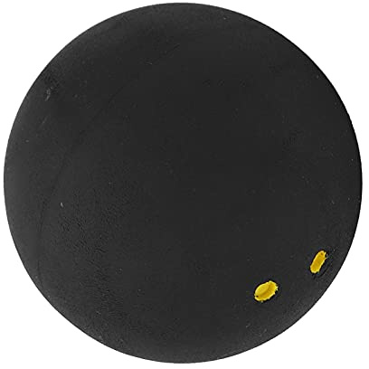 Vistreck Pelotas de Squash con Puntos Amarillos Dobles de 37 Mm - Pelotas Goma Profesionales para Entrenamiento y Competiciones