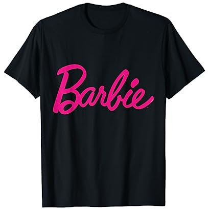 T-shirt Barbie da Donna, Logo Barbie Ufficiale, Multicolori Maglietta