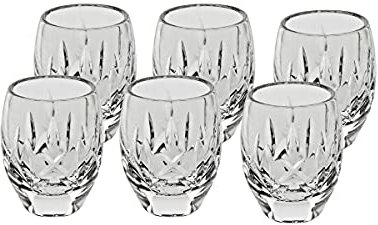 Wodkaglas Likörglas Schnapsglas 6er Set 50ml H 6cm Transparent Kristallglas