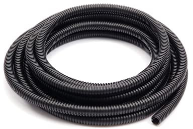 ANMOO Tubo corrugado de 5 m de plástico flexible de 20 mm para manguera de estanque, jardín, hogar, dormitorio, tubería para proteger cables eléctricos (diámetro exterior: 25 mm)