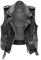 Damen Jeansweste-Punk Schwarz Zerrissene Gewaschene Jeans Weste Jeans Gielt Reißverschluss Bandage Kurze Jeans Weste Plus Size Destoryed Jeansjacke Frühling Cardigan Top Outwear Plus Größe S-3Xl,M…