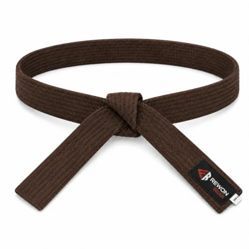 Rewon Gear Karate kampsport och Taekwondo-bälte (brun, 3/260 cm)