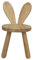 Kinderstuhl Holz KS1 Massivholz Hocker Hasenohren
