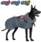 Eyein Hundemantel Winter für Große Hunde, Wasserdicht Hundejacke mit warmem Fleecefutter und Halsband, Winddichter Wintermantel Hund mit Bauchschutz und Verstellbarem Brustriemen, Rose, XL