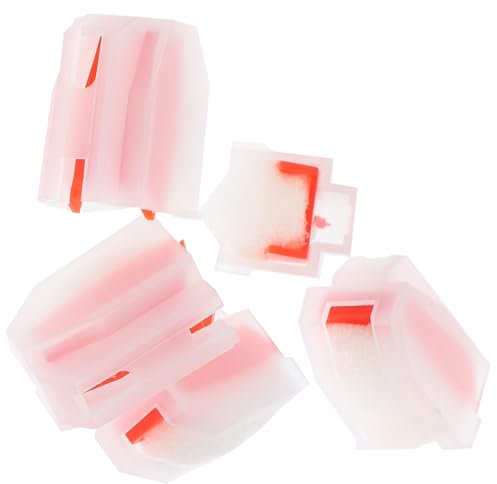 BESTonZON 5stücke Ersatznadel Für Plattenspieler Hochpräzise Rote -stylus-nadeln Kompatibel Mit Vinyl-plattenspielern Einfache Installation Für Rock Und Jazz Musik