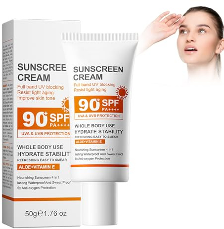 Lotion Solaire, Crème Solaire Texture Légère et Non Grasse, Protection UV et Anti-Âge – Parfaite pour le Visage et le Corps