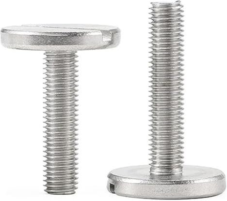 Tornillos avellanados Pernos de cabeza redonda, 1-5 piezas M2.5 M2 M3 M4 M5 M6, acero inoxidable 304, ranura de una palabra, tornillo de cabeza plana extragrande, perno de cabeza redonda plana.