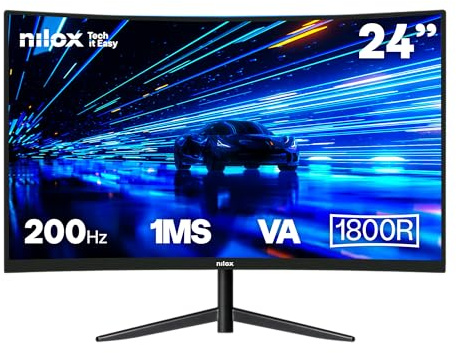 Nilox nxm24crv2001 Monitor 24 va200hz hdmi DP curv
