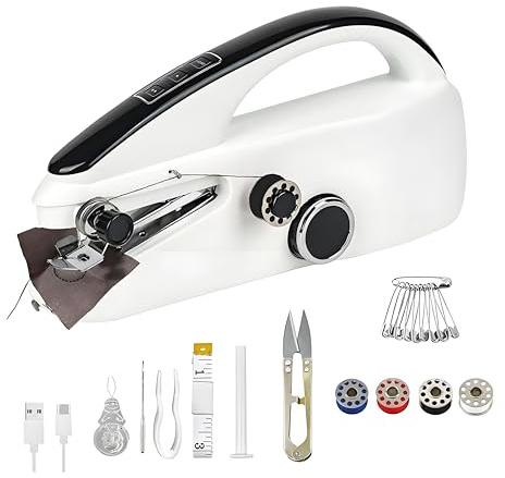 Handheld Sewing Machine, 2-Speed Mini Stitcher for Travel