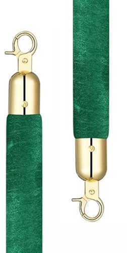 Repavspärrningar, sammetsrep med guldkrok, 2-pack, flerfärgade, flera storlekar (grön, 1 m/3,3 fot/39 tum)
