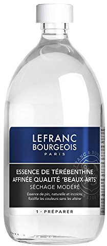Lefranc & Bourgeois Malmittel, gereinigtes Terpentinöl für Ölfarben in 1 Liter Flasche