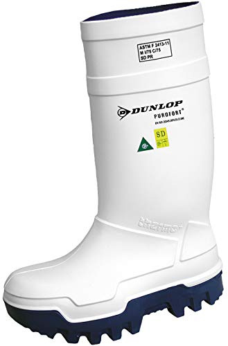 DUNLOP Purofort Thermo+ - Botas de seguridad unisex para adulto, Color blanco., 41 EU