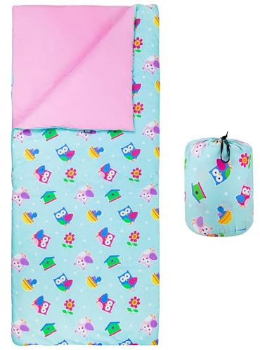 Wildkin Sac de Couchage pour Les garçons et Les Filles Tout-Petits, Comprend Oreiller et Stuff Sack, Taille Parfaite pour Slumber Parties, modèles coordonnent avec nos Tapis PNS et boîtes à Lunch