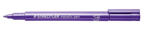 Staedtler Metallic Marker - Purple (Pack of 10)