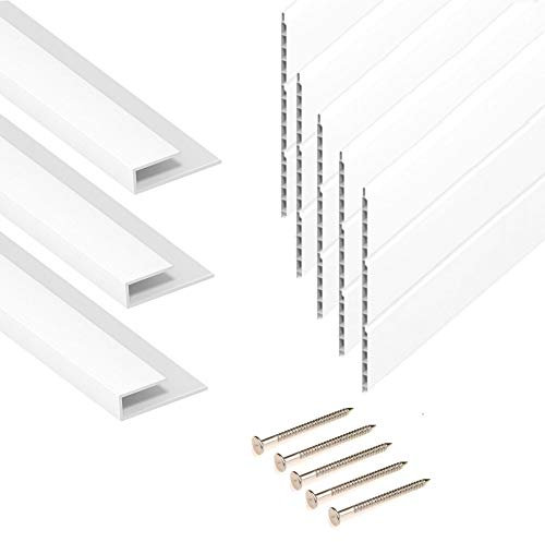 Ceiling Cladding Roof Kit - 5 x 5m x 300mm Hollow Soffit Boards, 3 x 5m Finishing Trim & 200 Cladding Pins