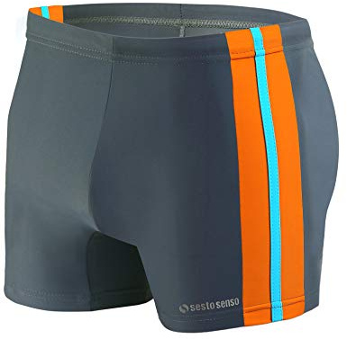 Sesto Senso Herr Badbyxor Badshorts Badkläder Badkläder Simbassäng Simbyxor, Bd 382 grafit, 3XL stor