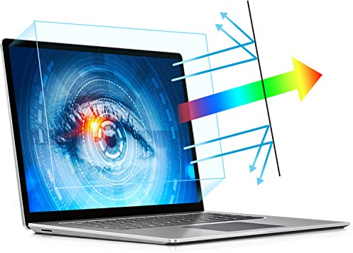 PYS 2 Pack Blue Light Screen Protector Laptop 15.6 Inch, Anti Glare Screen Protector for Laptop, Enhanced Anti Blue Light and Anti Glare, to Protect Your Eyes