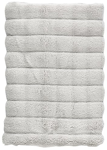 Zone Denmark Inu Handtuch, Gästehandtuch aus 100% Baumwolle, Hochwertiges Handtuch 50x100 cm fürs Badezimmer, Schnelltrocknend, Soft Grey (Grau)