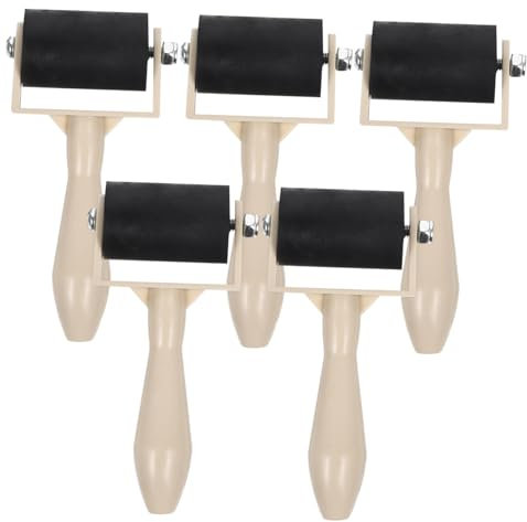 ULDIGI 5stücke Gummiwalzen Für Druckgrafik Druckroller Für Junge Mädchen Stabil Und Langlebig Für Blockdruck Und Kreative Projekte Einfach Zu Reinigen