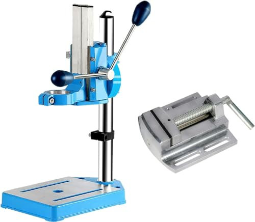 FLTRGO Bohrständer Bohrmaschinenständer mit Schraubstock für Bohrmaschine, Ständerbohrmaschine für Handbohrmaschine für Präzisionsbohren