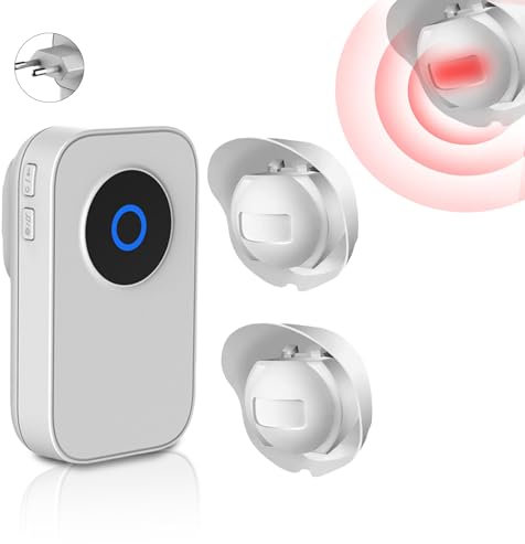 Timbre con detector de movimiento, alarma de paso con 38 tonos, detector de movimiento, alarma de entrada, alarma de acceso, timbre de negocios, hogar, mascota