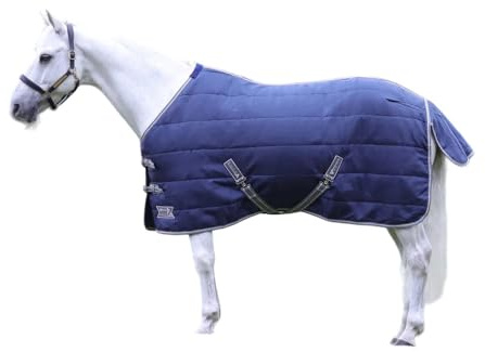 StormX - Couverture de Box pour Chevaux EMPRA (137 cm) (Bleu Marine)
