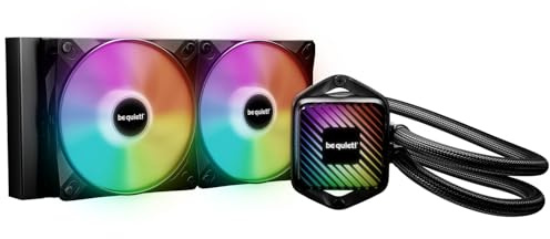 be quiet! Pure Loop 3 LX 240 mm, All-in-One Water Cooling, 2 Light Wings LX 120 mm PWM High-Speed Fans, ARGB Cooling Block featuring 10 included Lighting Foils, Very High Cooling Performance