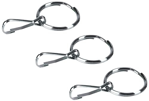 HealthSmart Zipper Ring Pulls Zipper Tabs For Clothing, Zipper Assist, 3 Count, 1 Inch Diameter