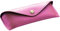 ALASSIO 2684 Brillen-Etui aus echtem Leder, Etui für Brillen und Sonnenbrillen, Lederetui mit Klappverschluss und einem Druckknopfverschluss aus Metall, Ledercase, klein, rosa, ca. 16 x 5,5 x 3 cm