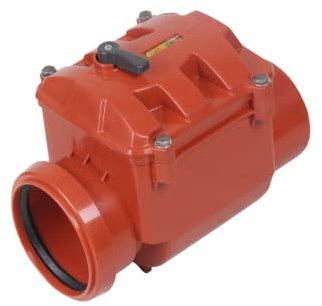 Valvola antiriflusso - ø DN 125 con coperchio di corda alettaper cover Valvola antiritorno,