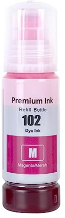 Go Inks 1 Magenta 70ml Ink Bottle to replace Epson 102 Compatible/non-OEM for EcoTank Printers