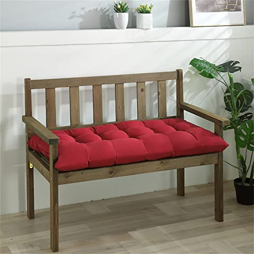 Morbuy Espesar Cojín para Tumbona de Jardín, Suave y Cómodo Cojín Reclinable Colchoneta Tumbona Exterior Ideal para Sofá Tumbonas, Hamacas y Sillas (50x100cm,borgoña)