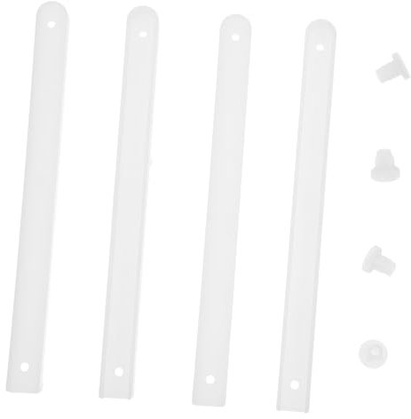 OSALADI 4 Stück Schubladenführungen Rückplatte Der Schubladenschiene Dia- Und Negativscanner Schubladen-reparaturset Schienenbeschläge Für Schiebetüren Schrank Weiß Zubehör Plastik Schwer
