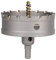 Vearter 92mm Hartmetall Lochsäge, TCT Lochbohrer Bohrer mit Zentrierbohrer, Hartmetallbohrer für Metall, Edelstahl, Baustahl, Aluminium, Kupfer, Eisen, Kunststoff, Glasfaser