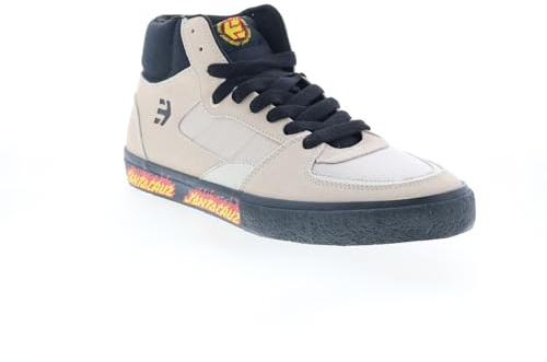 Etnies Screw Vulc X Santa Cruz Chaussures de skate montantes pour homme, blanc/noir, 42 EU