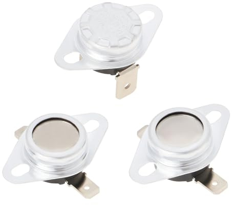 VGOL Förpackning med 3 torktumlare termostater värmeelement termostat kit OEM C00849189 kompatibel med I2D71WUK/ I2D81BUK/ I2D81SUK/ H2D71WUK/ H2D81WEUK-modeller