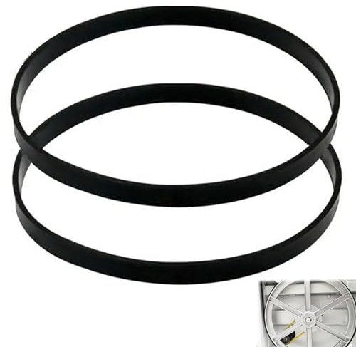 2 pièces de scie à ruban pneu en caoutchouc pièces de rechange pour le travail du bois, scies à ruban élastique pour 1400 mm 1425 mm Draper Einhell Scheppach HBS20 roue de défilement de scie à ruban