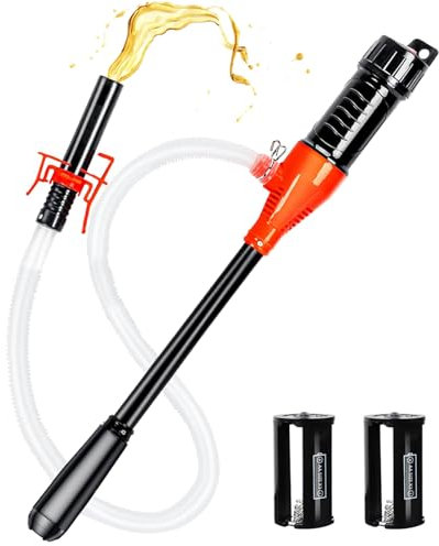 EAFCAuto Elektrische Transferpumpe, Batteriebetriebene Flüssigkeitstransferpumpe, Siphon Pumpe tragbare,Dieselpumpe Kanisterpumpe mit Schlauch-2,4 GPM, für Benzin, Diesel,benzinpumpe für kanister 264