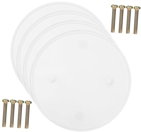 HONITANO 4pcs Round Flat Ceiling Hole Covers Blank Up Plates Electrical Box Covers for Home Office Wall Hole Decorative Use Easy Installation Seamless Integration