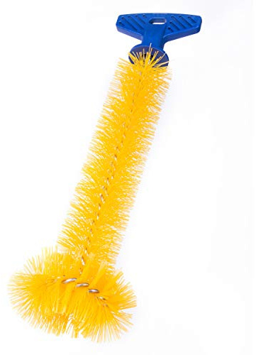 Mr. Scrappy Universal Garbage Disposal Brush, Sturdy Grip Handle, 11-Inches,Yellow