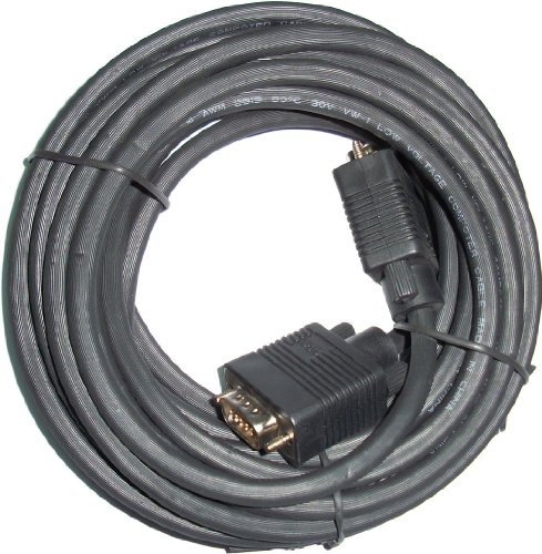 3Go CVGA10MM, Cable VGA, D-Sub, 10 m, Negro
