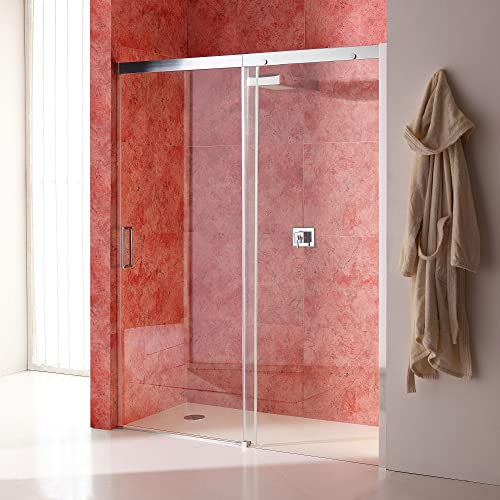 Kiamami Valentina - Puerta nicho con puerta derecha fija en cristal transparente 150 cm | Dream