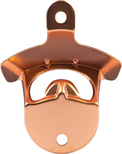 Wall Mounted Bottle Opener in Rose Gold - Open Drinks Bottles Quickly and Easily