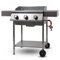 Schickling Gasgrill PremioGas III – Premium BBQ Grillwagen komplett aus Edelstahl mit 3x5kW Brenner & zwei Ablagetische – Made in Germany: 3-teiliger Grillrost, Fettschublade | Grillfläche: 55 x 33 cm